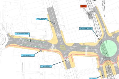Mapa de la nueva Avenida del Mediterráneo