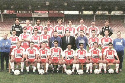 La primera plantilla de la historia en la Unión Deportiva Almería.