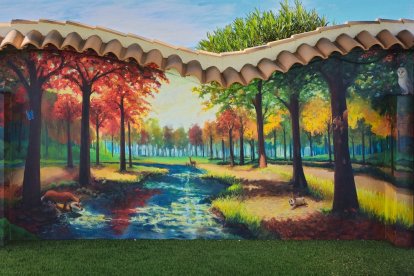Mural pintado por Fran Fajardo.