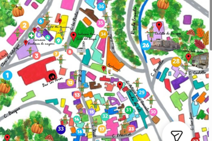 Mapa con la ubicación de los nuevos vecinos de Bacares