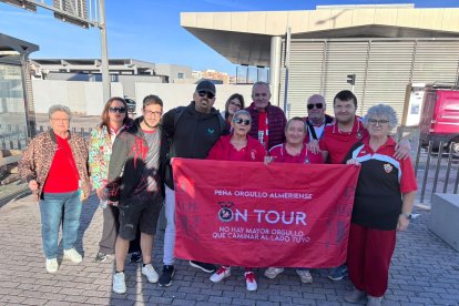 El Almería tiene una afición muy fiel que nunca falla.