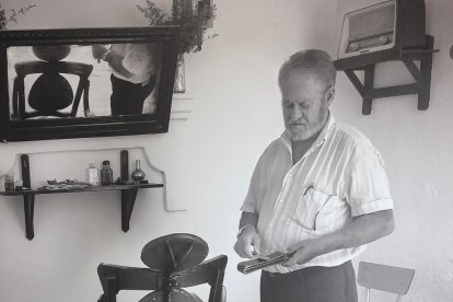 Juan Martín Ruiz trabajando.