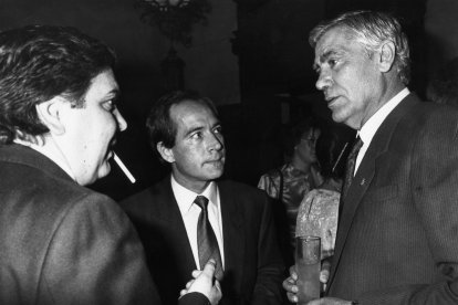 Santi con Torres Tripiana y Gómez Pomares.