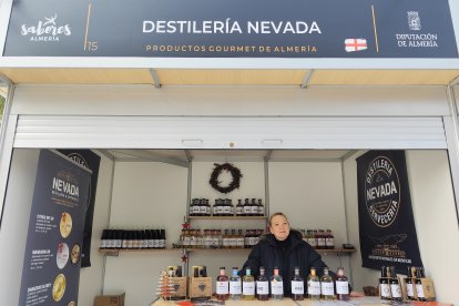 Puestos de Sabores Almería con motivo de la Navidad.