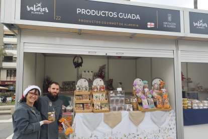 Puestos de Sabores Almería con motivo de la Navidad.