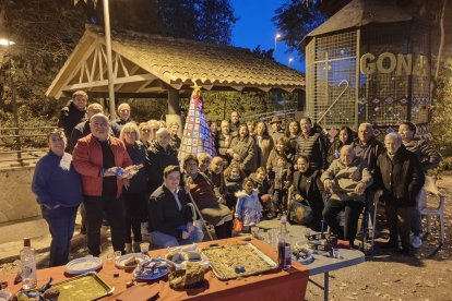 Celebración de las fiestas en la pedanía de Góñar.