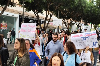 Manifestación sanitaria contra el nuevo Estatuto Marco, este jueves 11 de diciembre, en el marco de la huelga médica del 9 al 12 de diciembre.