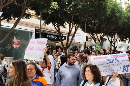 Manifestación sanitaria contra el nuevo Estatuto Marco, este jueves 11 de diciembre, en el marco de la huelga médica del 9 al 12 de diciembre.