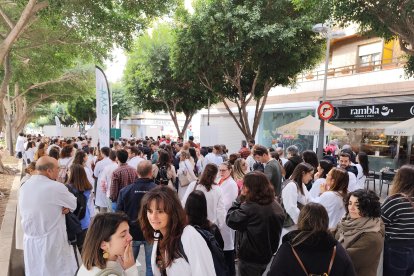 Manifestación sanitaria contra el nuevo Estatuto Marco, este jueves 11 de diciembre, en el marco de la huelga médica del 9 al 12 de diciembre.