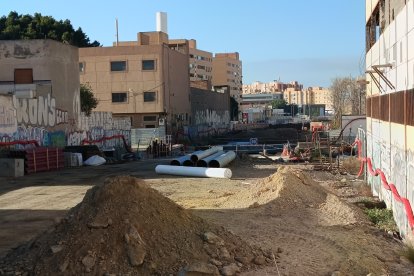Vista de los trabajos en marcha cerca de La Goleta