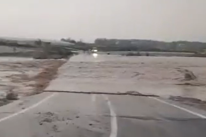 Subida del río Almanzora en las proximidades de Villaricos.