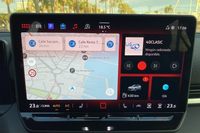 Pantalla de 12,9 pulgadas para el sistema multimedia