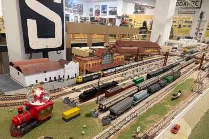 La antigua Estación de Tren de Almería en la maqueta