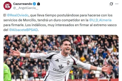 Ángel García y la información respecto al futuro de Jon Morcillo.