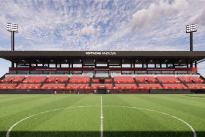 Así quedará la nueva tribuna en cuanto las obras estén finalizadas.