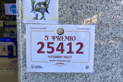 La administración El Duende Verde en la Rambla ha dado parte de un quinto premio en Almería.