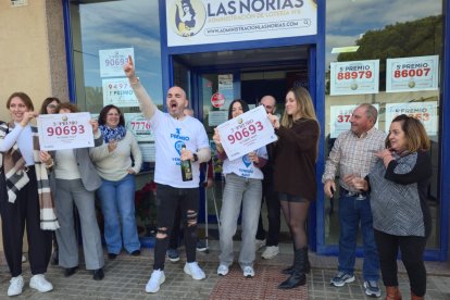 Las Norias celebra el día del sorteo de Lotería de Navidad.