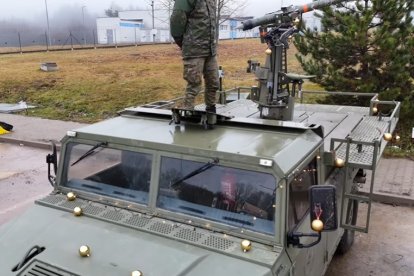 Imágenes navideñas de los legionarios destinados en Eslovaquia en la misión de la OTAN.