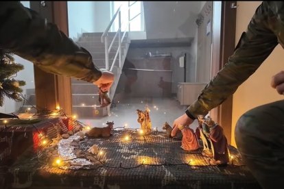 Imágenes navideñas de los legionarios destinados en Eslovaquia en la misión de la OTAN.