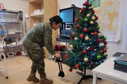 Imágenes navideñas de los legionarios destinados en Eslovaquia en la misión de la OTAN.