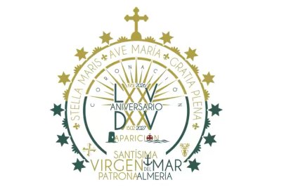 Logotipo diseñado por Alejandro Valverde para los aniversarios de la Virgen del Mar.