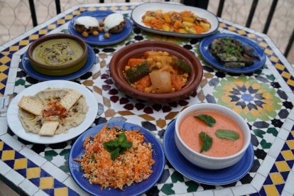 Platos de diferentes países árabes