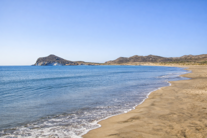 La playa de Los Genoveses en el Parque Natural Cago de Gata-Níjar.