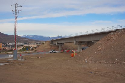 Obras de la conexión entre la A7 y la A92