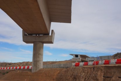 Obras de la conexión entre la A7 y la A92