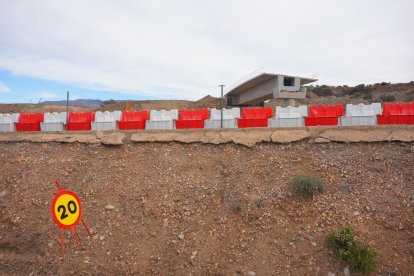 Obras de la conexión entre la A7 y la A92