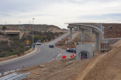 Obras de la conexión entre la A7 y la A92