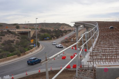 Obras de la conexión entre la A7 y la A92