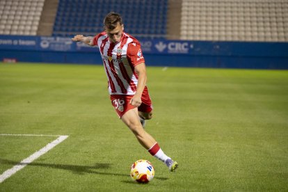 Perovic en el partido de Copa del Rey en Lorca.