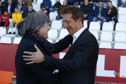 Luis Miguel Ramis fue su último entrenador en el Almería.