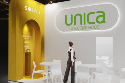 Así será parte del stand de Unica en Berlín.