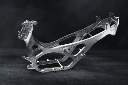 El elemento clave del 125X es su bastidor de aluminio.