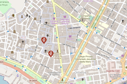 Incidencias en el suministro eléctrico en el centro de Almería.