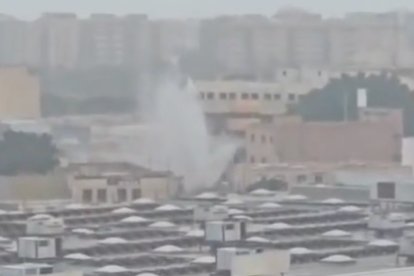 Momento de la rotura de la avería en el soterramiento