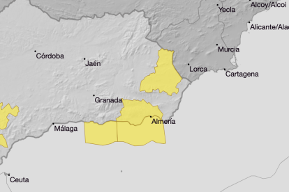 Avisos meteorológicos activos para el próximo lunes.