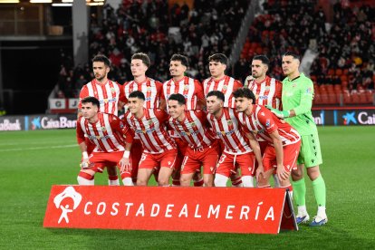 El once del Almería ante el Andorra.