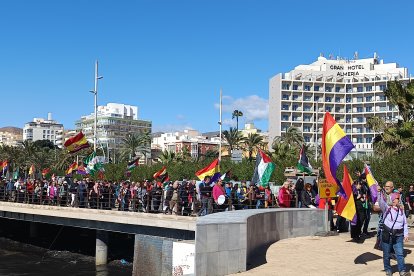 Llegada de la marcha de La Desbandá a Almería capital