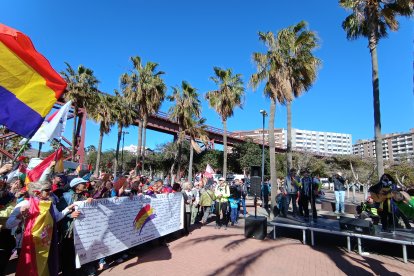 Llegada de la marcha de La Desbandá a Almería capital