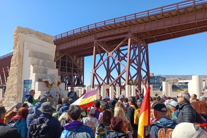 Llegada de la marcha de La Desbandá a Almería capital