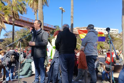 Llegada de la marcha de La Desbandá a Almería capital