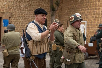 Imagen de la recreación histórica de la II Guerra Mundial en Roquetas de Mar.