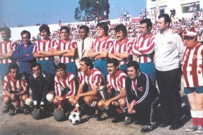 La AD Almería aquella tarde inolvidable cuando se jugó el ascenso a Segunda.