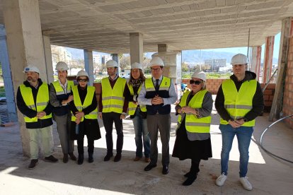Visita a las obras del nuevo Centro de Día de la asociación de Daño Cerebral Vivir en El Ejido.