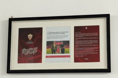 Fue protagonista de la campaña de abonos del Almería el pasado campeonato.