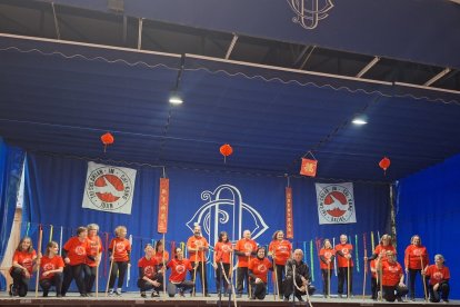 Un momento de la celebración del Año Nuevo Chino en Dalías