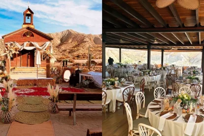 Espacios de Minihollywood Oasys decorados para bodas.